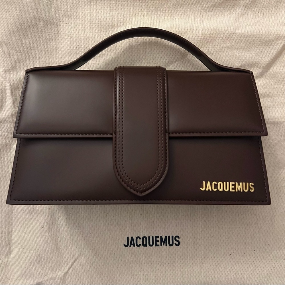 NWT! Jacquemus Le Grand Bambino Bag - Brown, with strap & dust bag
